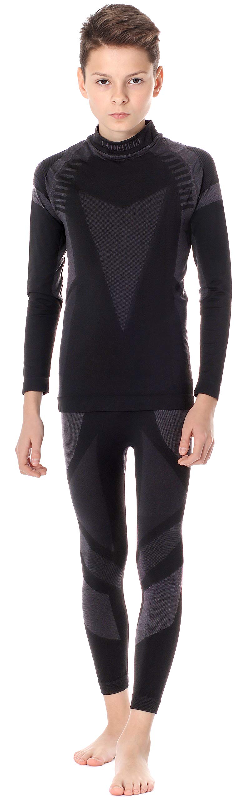Ladeheid Conjunto Térmico Camiseta Mangas Largas y Calzoncillos Largos Unisexo Niños LASS0005