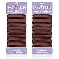 Vista 16 de Ligas finas para el cabello, pequeñas bandas elásticas de goma para textura fina y media, soportes para cola de caballo de larga duración