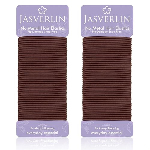 Miniatura 16 de Ligas finas para el cabello, pequeñas bandas elásticas de goma para textura fina y media, soportes para cola de caballo de larga duración