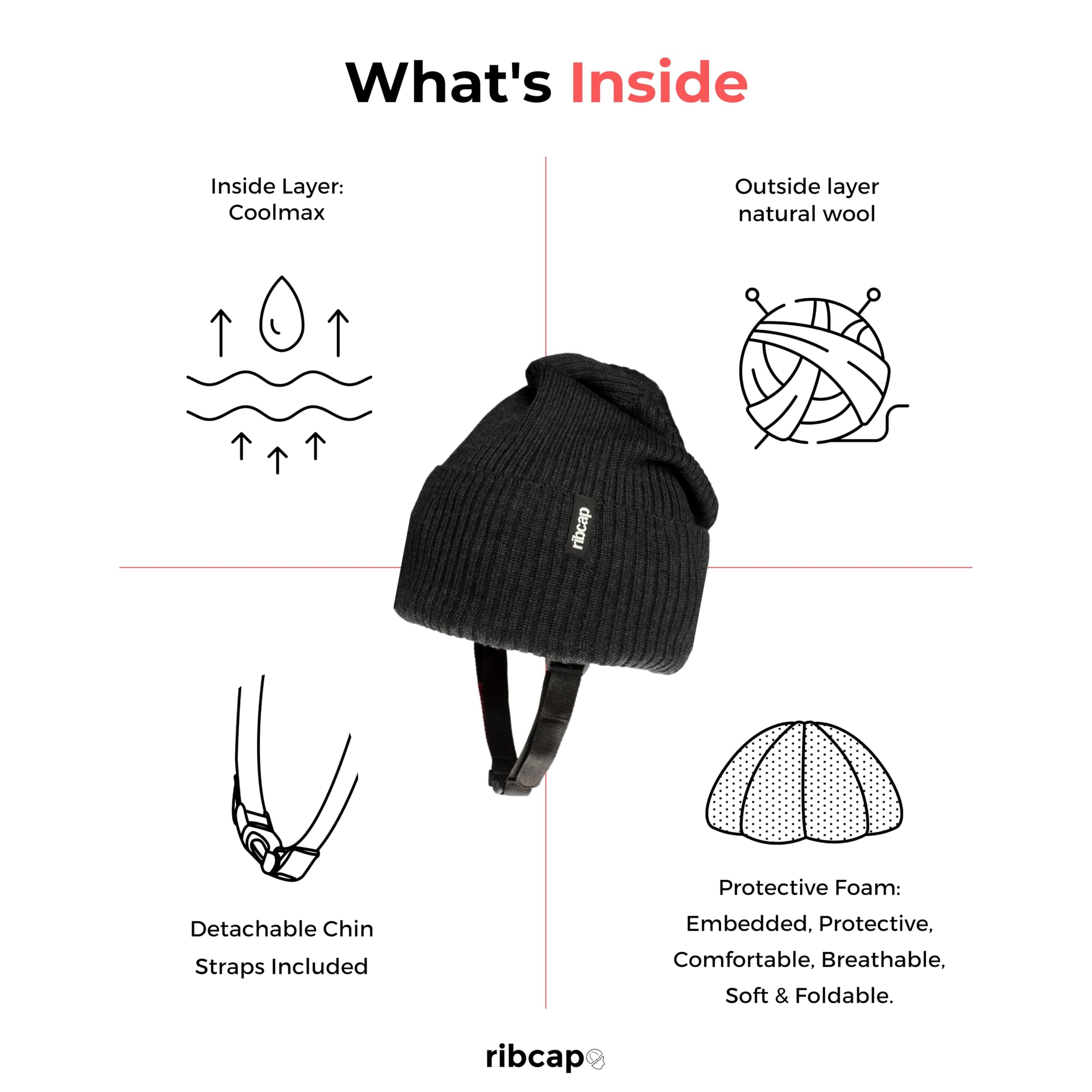 Ribcap Lenny Medische Grade Beschermende Helm | Bruin | Beanie Style | Medium Ribcap Lenny Medische Grade Beschermende Helm | Bruin | Beanie Style | Medium