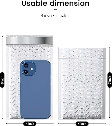 Miniatura 107 de GSSUSA - Sobres acolchados de polietileno de 6” x 10”, sobres de burbujas, bolsas sobres para envíos de pequeños paquetes, bolsa de envío, paquete