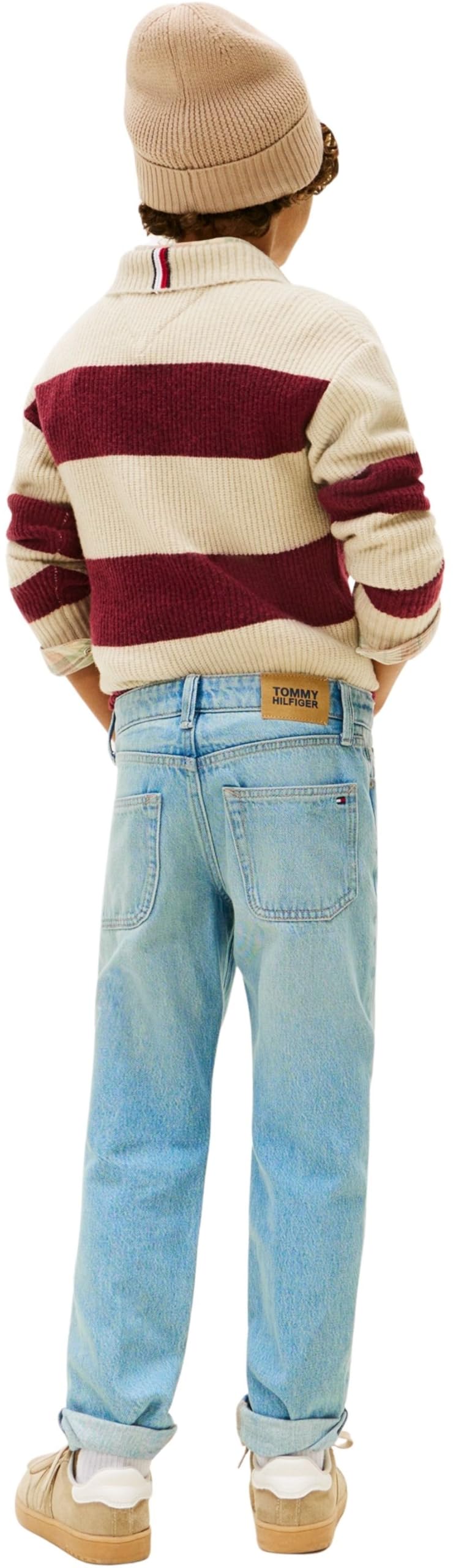 Tommy Hilfiger - Straight Light Jeans Kb0kb10035, Dritto Bambini e Ragazzi