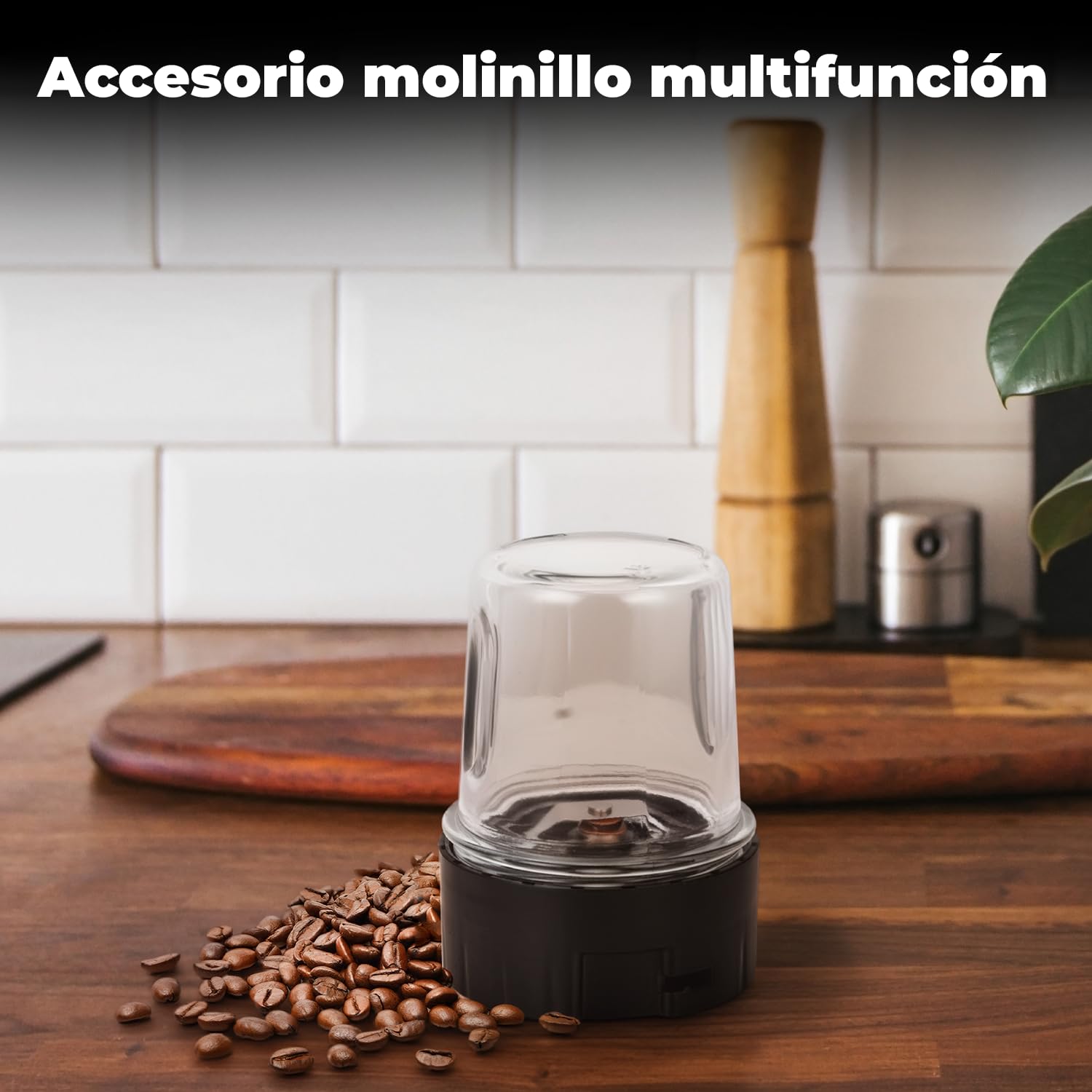 Batidora de Vaso 1,5L con Jarra de Cristal, Batidora Smoothies y Batidos, 2 Velocidades + Pulse, Cuchillas Acero Inoxidable, Blender para Fruta, Cremas y Salsas, Fácil Limpieza, FAGOR Coolmix One.