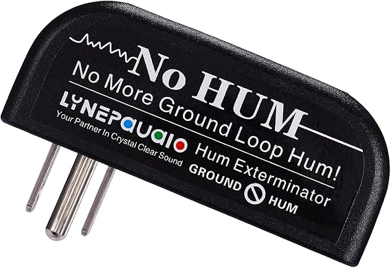 LANRU Buzz Eliminator AC Ground Loop Noise Eliminator Plug-in AC Buzz Killer Hum Eliminator Noise Canceller