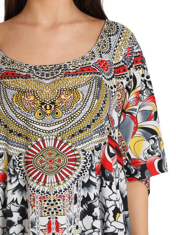 Image of Miss Lavish London Women's Kaftan- Kaftan Dress for Casual, Party, Evening, Vacation and Everyday Wear