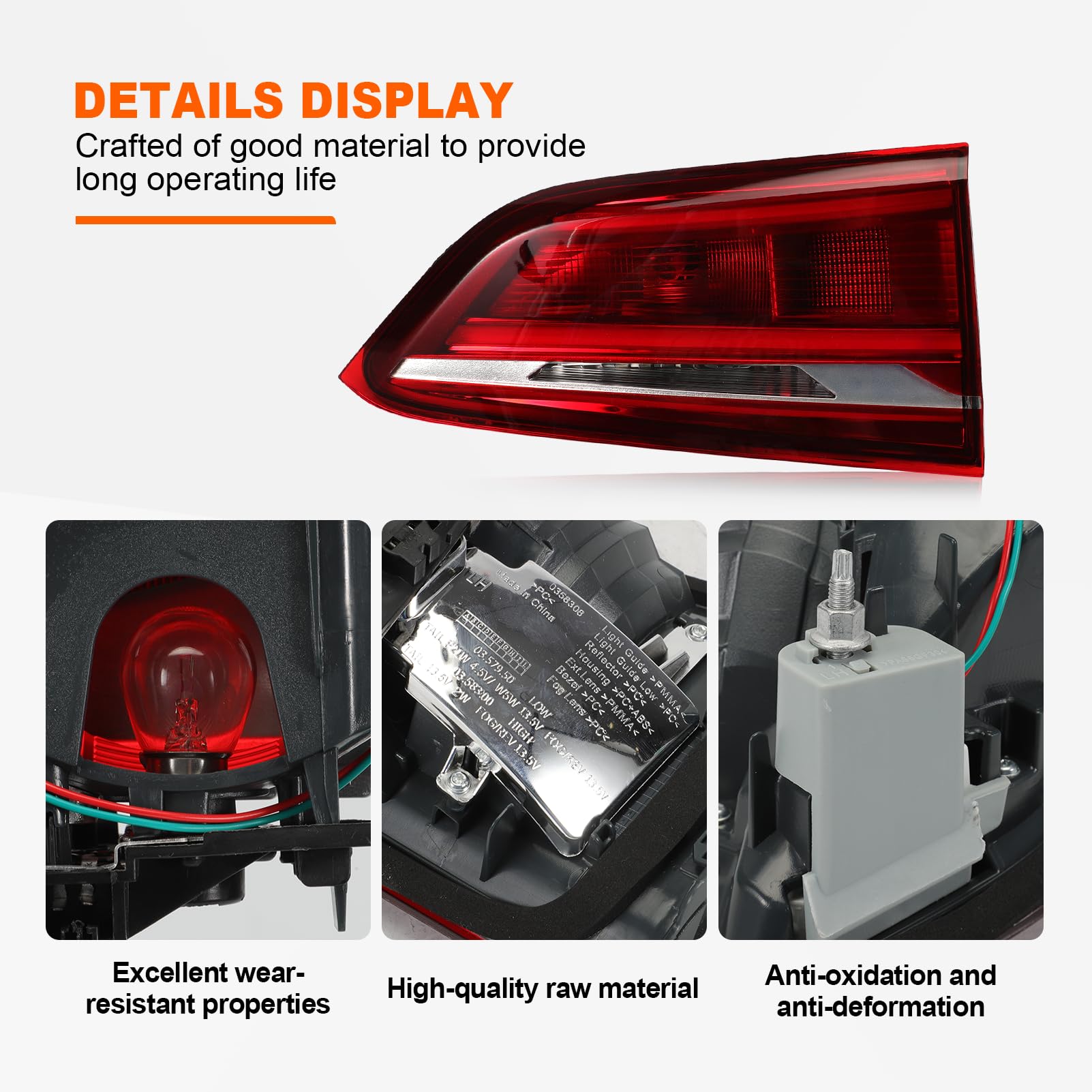 Rücklicht für BMW X1 F48 2014-2022 63217350697 Linke Innere Rücklichtbaugruppe, Außenrücklicht (Inside Left) 63217350697