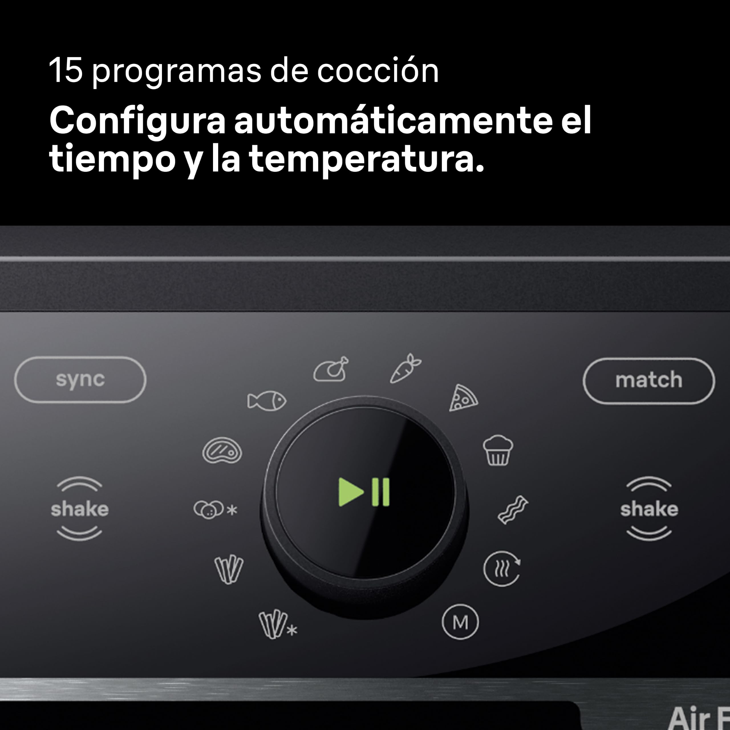Braun TwinCook 5 - Freidora de Aire de Doble Cesta 10 L, Air Fryer Grande con Función Horno de Aire, Sync & Match, 15 Programas, Cocina sin Aceite, Fácil de Limpiar, 2850 W, Negra (TD 5053I BK)