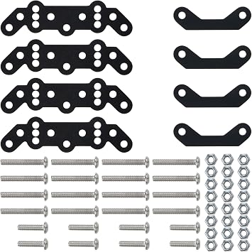 Aluminum Front & Rear Axle Heighten Shock Damper Mount Set for Tamiya Super Clod Buster/Bullhead/ClodBuster 1/10 RC Truck Car Upgrade Parts