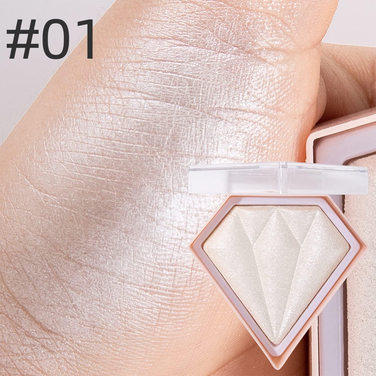 Hair and Body Glitter Spray, Holographic Glitter Highlighter Powder Spray, Face Hair Body Clothes Glitter Highlighter, Loose Glitter Spray Shimmer Powder Festival Rave Accessories, 28g Peal White & 2 Pink