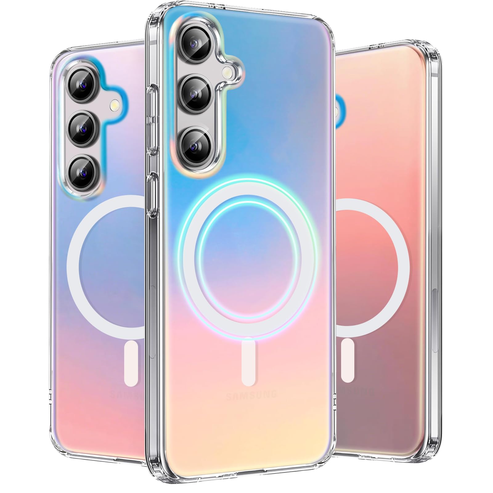 Coque pour Samsung Galaxy S23 FE irisée style Rainbow chic - 8