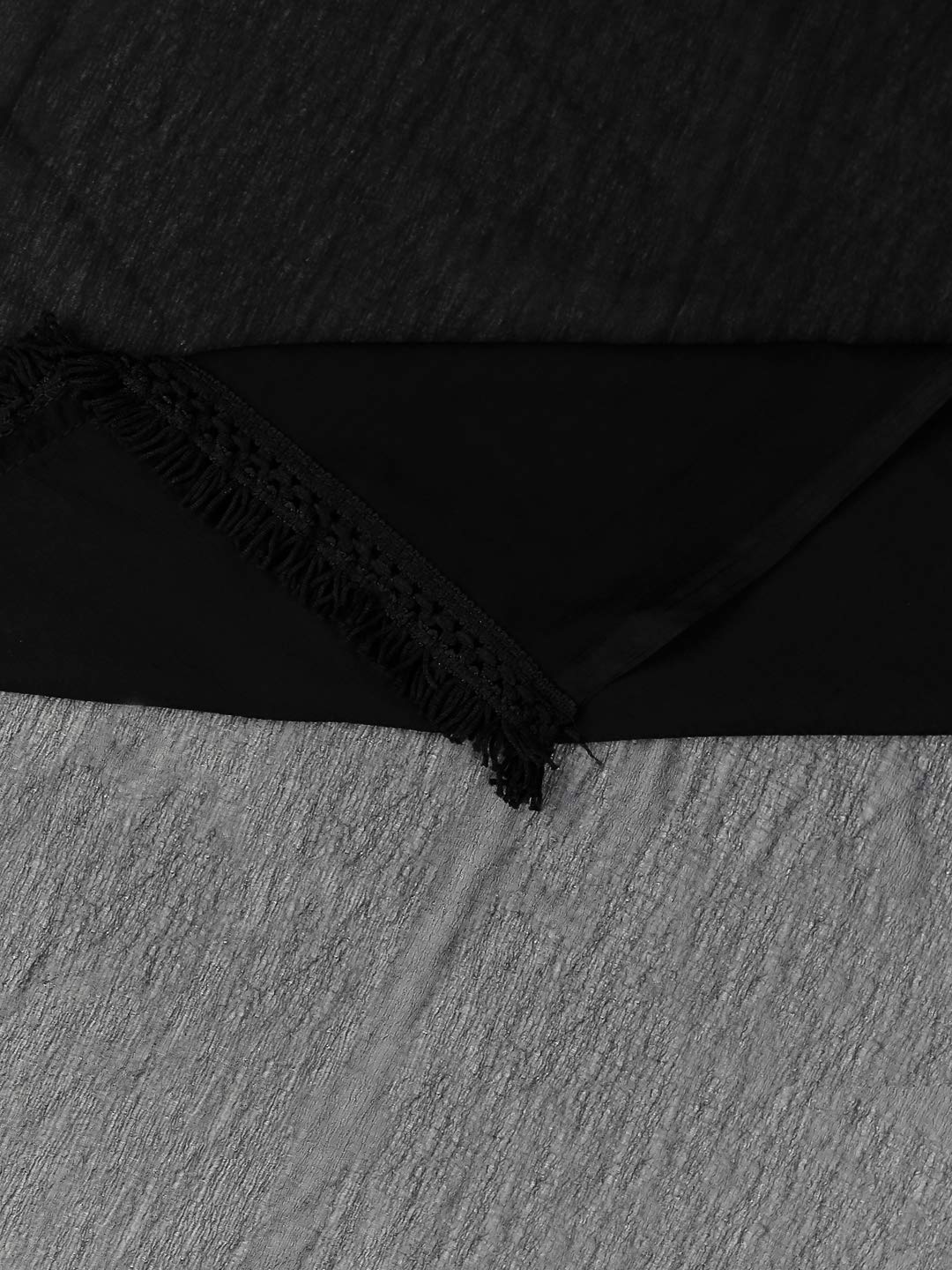 DUPATTA BAZAAR Woman's Black Chiffon Dupatta with lace on border. - Image 6 thumbnail