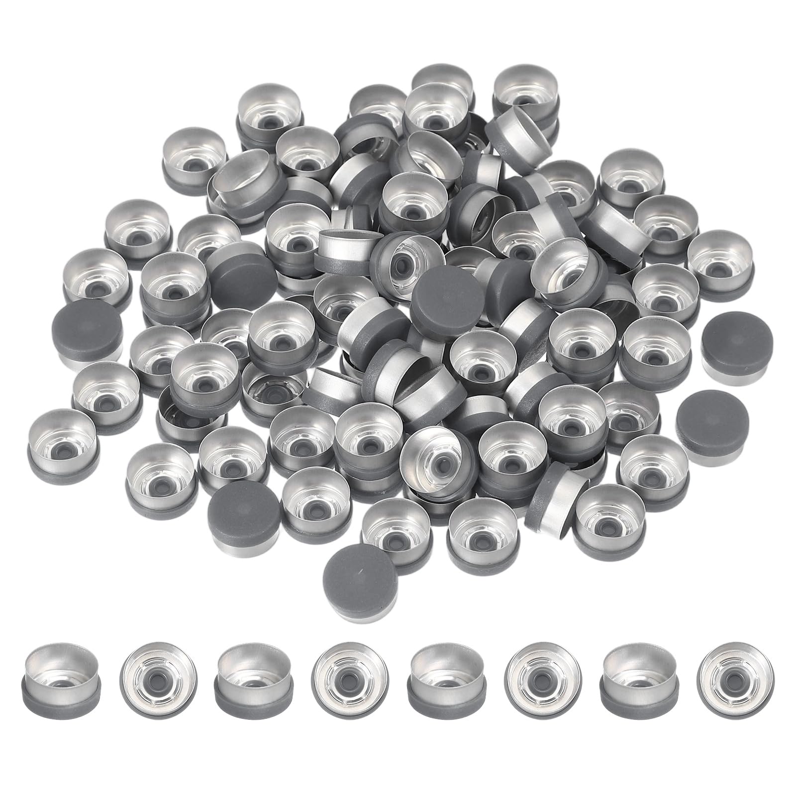 PATIKIL 20mm Aluminum Plastic Vial Top Caps Seals 250 Pcs Green — Amazon image 18