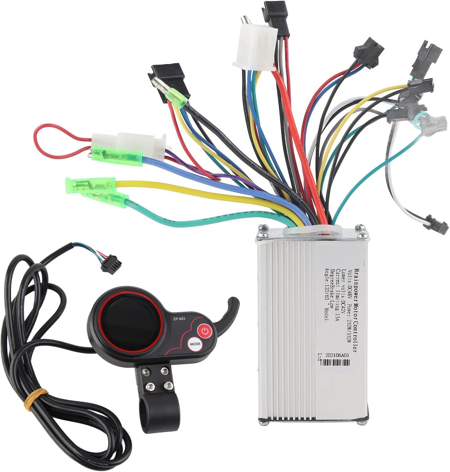 VGEBY1 E-Bike Controller, Electric Scooter Controller with LCD Display Control Panel and Shift Switch Accessory for Electric Bike Scooter (48V)