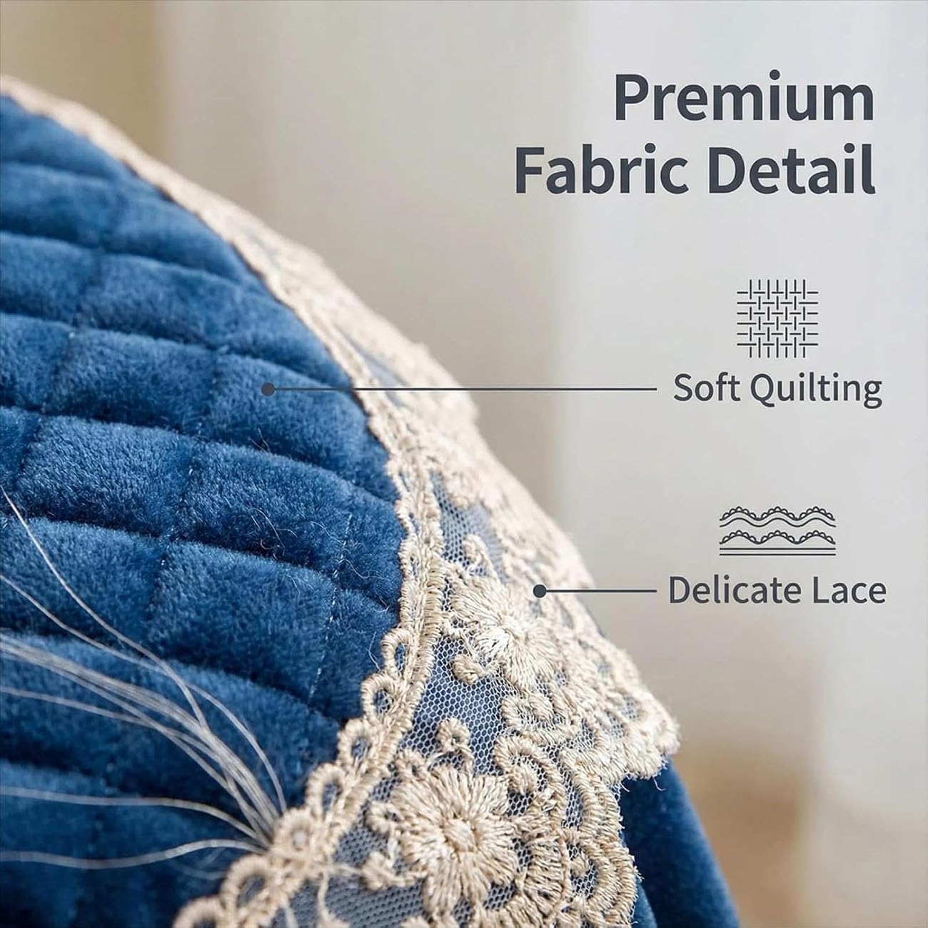 Velvet Toilet Seat Cover Pad And Toilet Lid Cover Set, 3 Pcs Toilet Seat Covers Tank Covers With Zipper, Toilet Seat Warmer Cover Pads For U Shaped Toilet, Machine Washable(YJ-34)