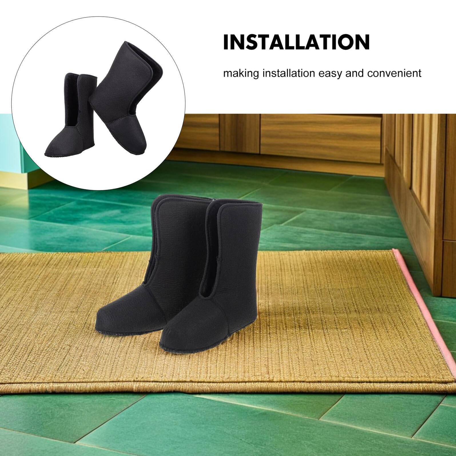 BESTonZON 2 Paires Semelles Isolantes pour Homme Chaudes Amovibles Doublure Pelucheuse Accessoires pour Randonnée Hivernale et Ski