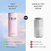Vista 7 de Trip Mindful Blend, seltzer de adaptógeno ligeramente brillante, sin alcohol con citrato de magnesio de 120 mg con Ashwagandha, melena de león y L