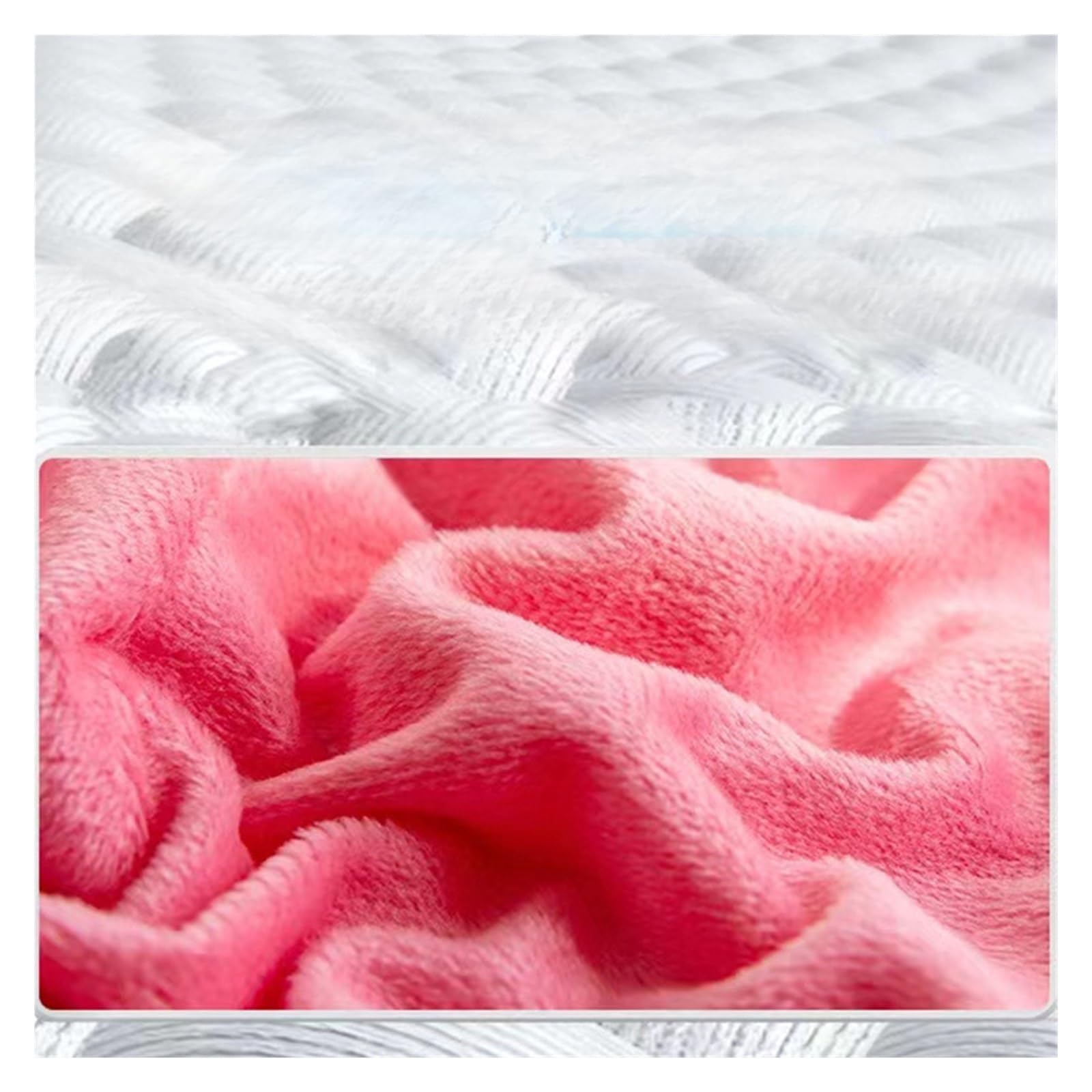 Cojín de lactancia suave en forma de U, almohada de viaje for coche, avión, oficina, almohada inflable for el cuello, funda corta de felpa, soporte de PVC for reposacabezas.(Rose red)