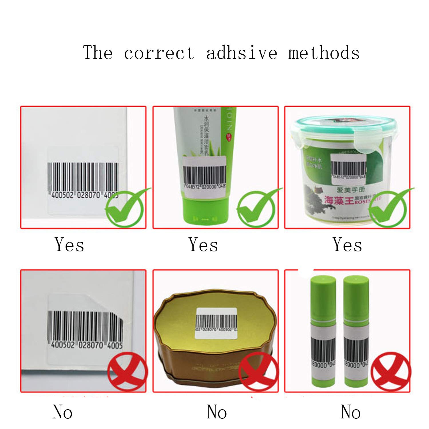 Security RF Label, 2Roll-2000pcs Retail Shop EAS 8.2MHz Checkpoint Compatible Labels RF Tags Anti-Theft Barcode Fake Soft Label Self-Adhesive Tag (1.57x1.57 inches)