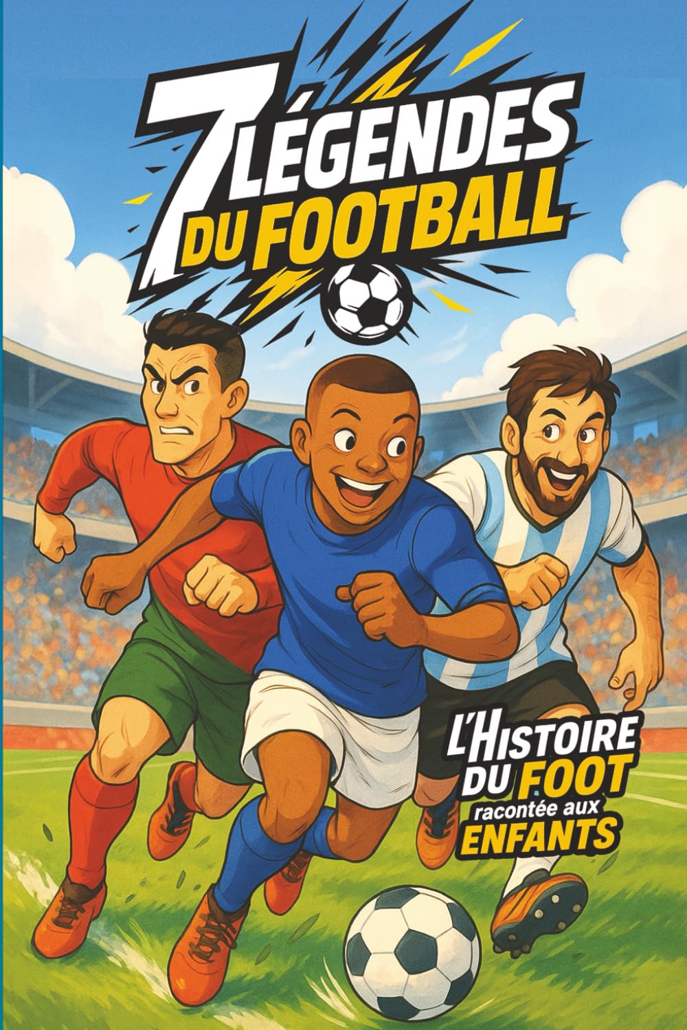 7 légendes du Football : L'histoire du foot racontée aux enfants: Des histoires courtes, inspirantes et faciles à lire, pour les enfants qui rêvent de devenir les champions de demain.