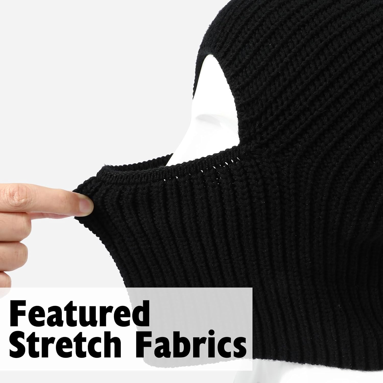 TAGVO Balaclava Ski Ful Face Mask, Thermal Knitted Motorcycle Beanie Hood Hat Neck Warmer Balaclava for Man Women - Image 4