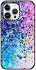 CASETiFY Impact Case for iPhone 14 Pro Max 2.5m 4X Military Grade Drop Protection / Magsafe - Pink Confetti Pop - Clear Black