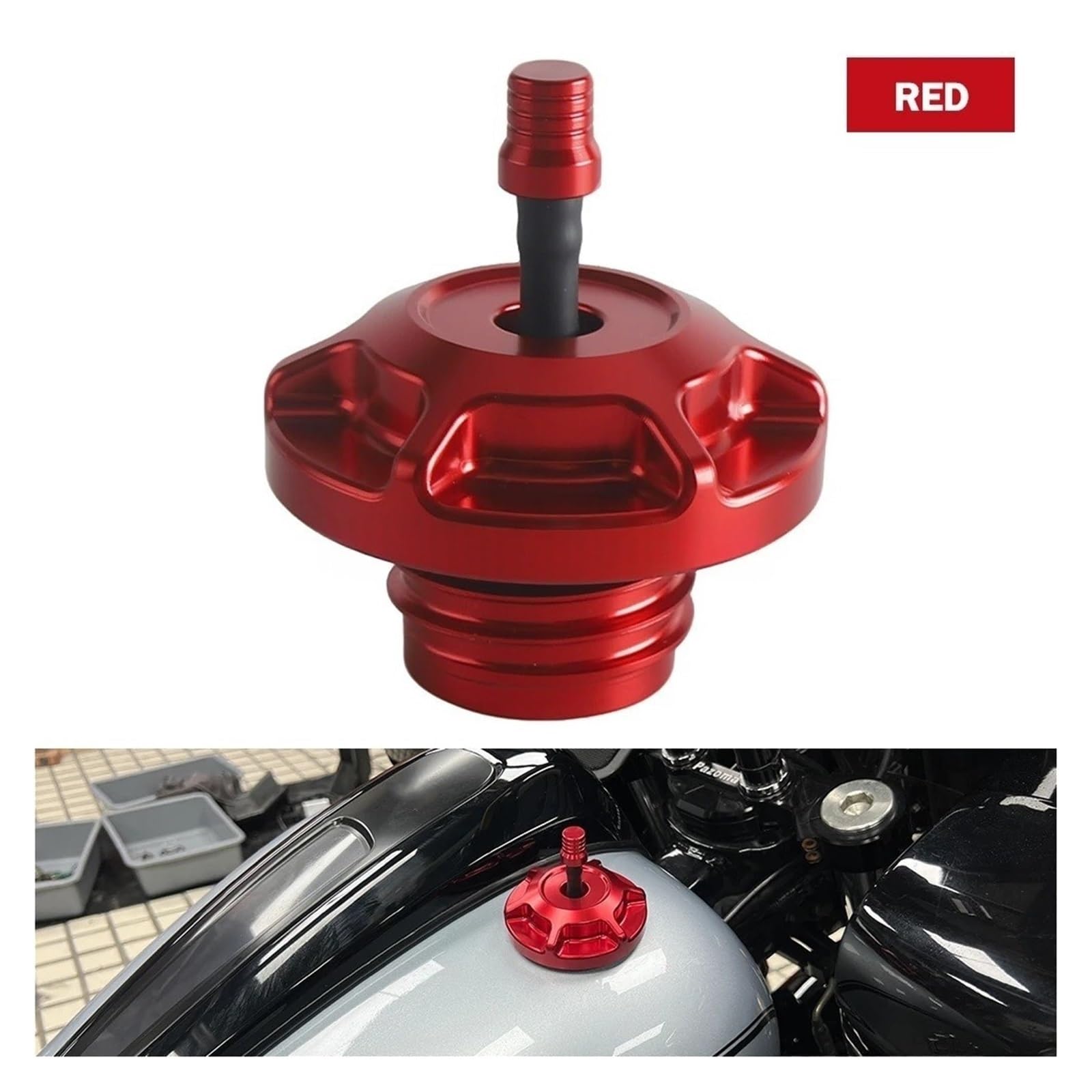 Tapa Combustible Tapón Gasolina Depósitos Rosca Hembra para Ha&rley Excepto