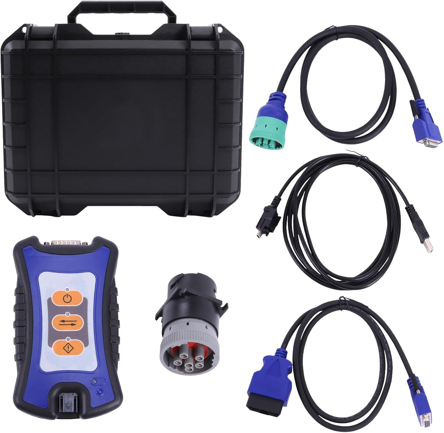 Communication Adapter Tool Set, Diagnostic Adapter Tool Compatible with Heavy Duty Diesel Truck Engines Construction Machinery (Software Not Included)
