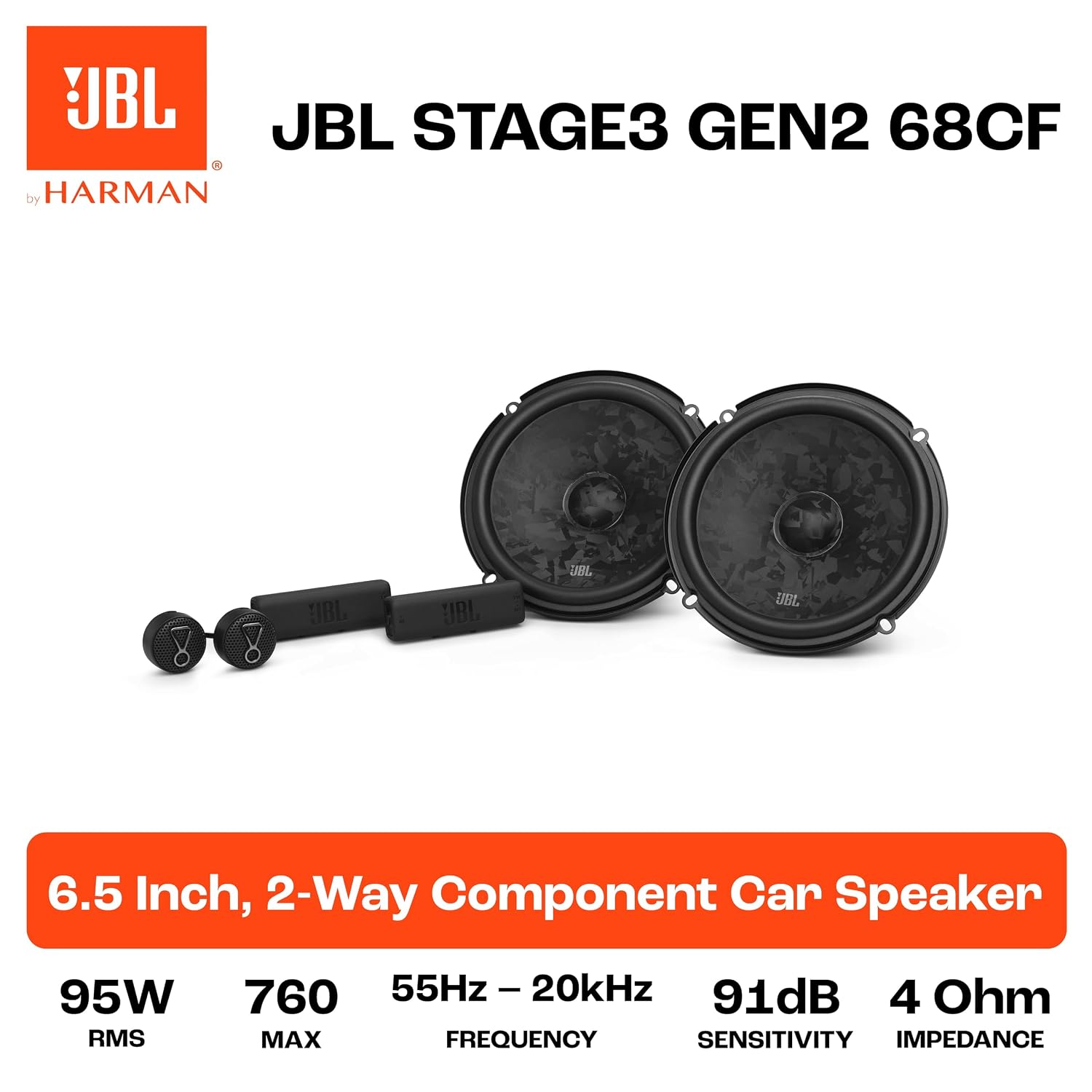 JBL Stage3 Gen2 68CF Speaker with Specifications