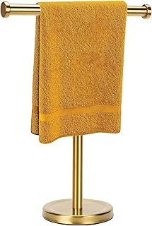 12 Bathroom Towel Hanging Ideas for Practical Clean Organization 131 Hand Towel Holder Stand with Heavy Base, Hand Towel Rack for Bathroom (S...