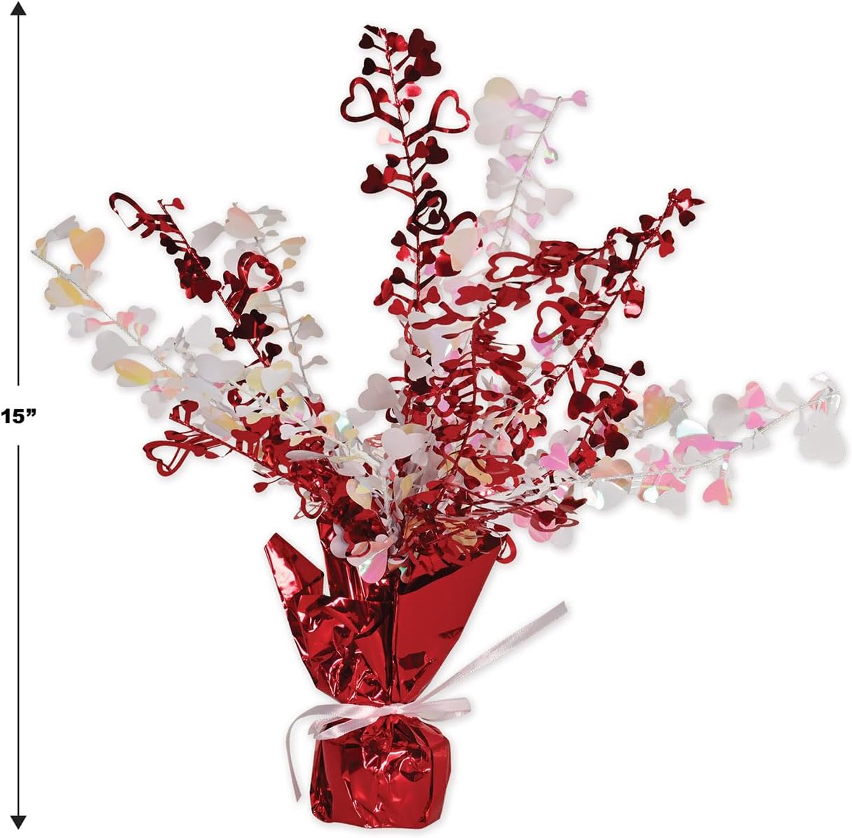 Beistle Heart Gleam 'N Burst Centerpiece (Pack of 4) image 2