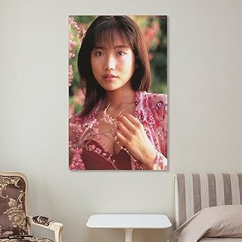 Amazon.co.jp: 佐藤江梨子写真ビキニポスター キャンバス 芸術