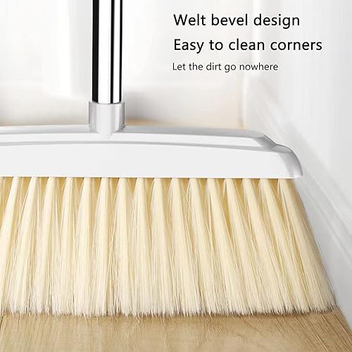 Miniatura 4 de Juego de escoba, escoba y recogedor, mango magnético antideslizante, escoba de limpieza de suelo, recogedor a prueba de viento y recogedor de