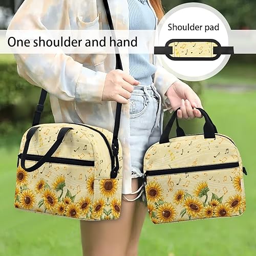 Vista 73 de doginthehole Bolsa de almuerzo portátil de teñido anudado azul, bolsa de almuerzo, organizador reutilizable, hielera para adultos, al aire libre