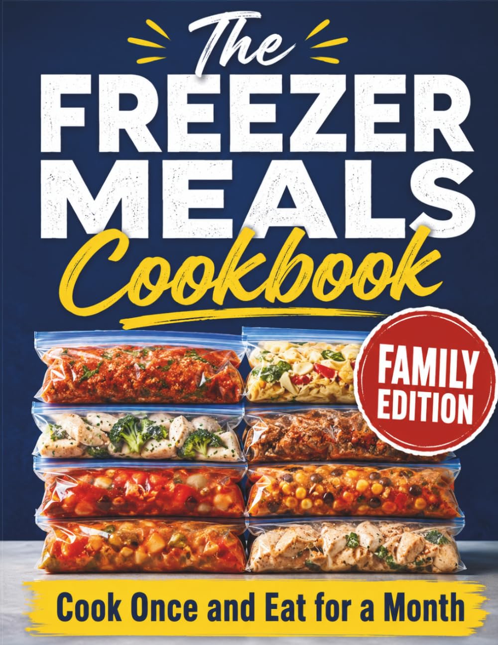 The Freezer Meals Cookbook: Cook Once and Eat for a Month with Easy Dump-and-Go Recipes for Stress-Free Family Dinners | Save Money. Save Time. Eat Healthy