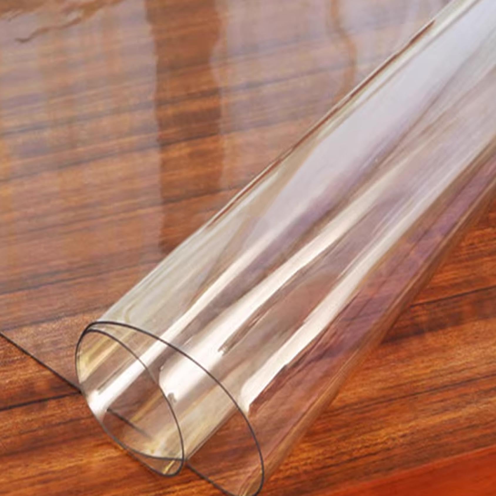 Tapis Transparent pour Protection de sols durs 2mm PVC pour la Maison et Le Bureau Chaise,Personnalisée antidérapant, résistant aux Rayures Tapis protège-Sol