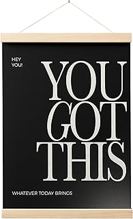 FGFK Inspirational Wall Art Poster Hanger Frame, You Got This Positive A...