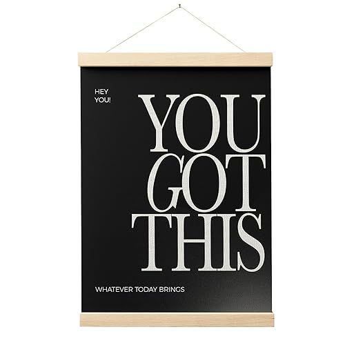 FGFK You Got This Inspirational Poster Hanger Frame, Motivational Wall