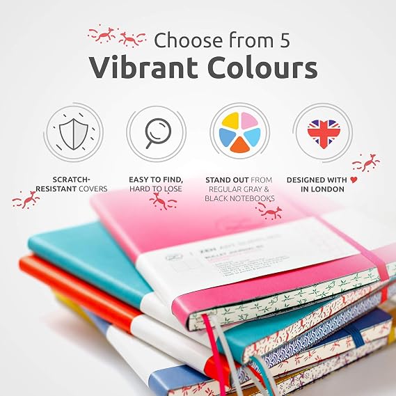 Soft Cover A5 Bullet Dotted Journal Notebook - 120 gsm Dot Grid 160 Pages
