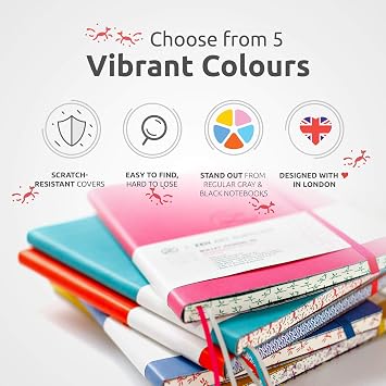 Soft Cover A5 Bullet Dotted Journal Notebook - 120 gsm Dot Grid 160 Pages