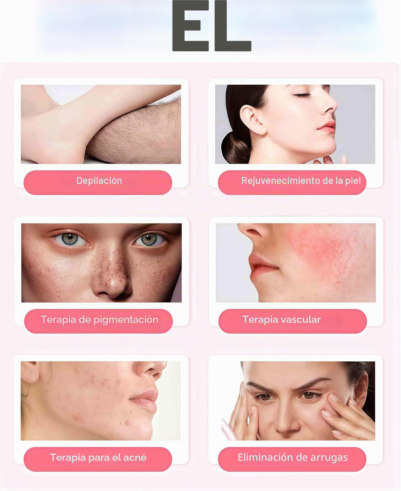 Nuevo Salon de belleza IPL depilación portátil de la piel blanqueamiento permanente láser máquina de depilación permanente láser OPT