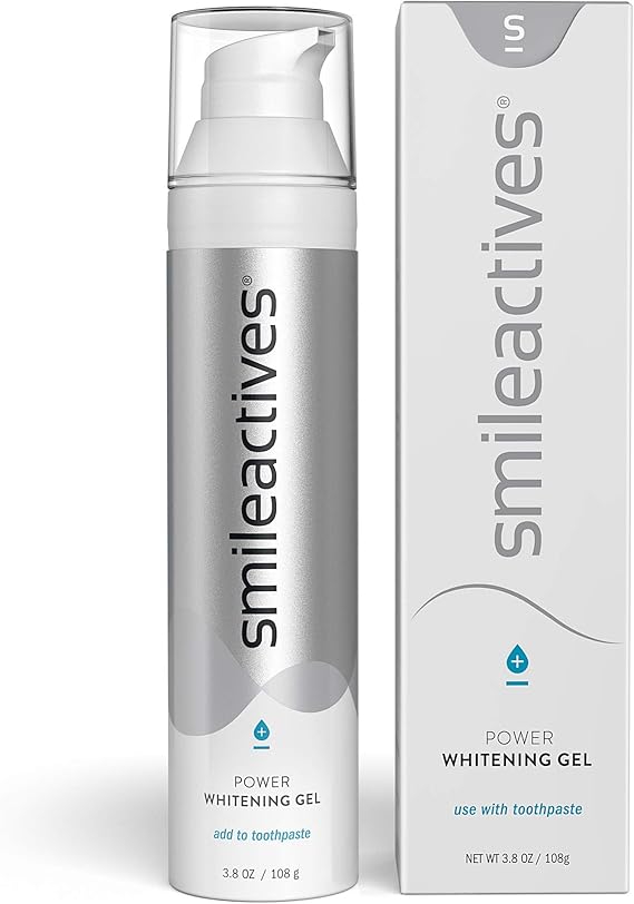 Smileactives Power Teeth Whitening Gel, Easy to use Teeth Whitener Gel for Whiter