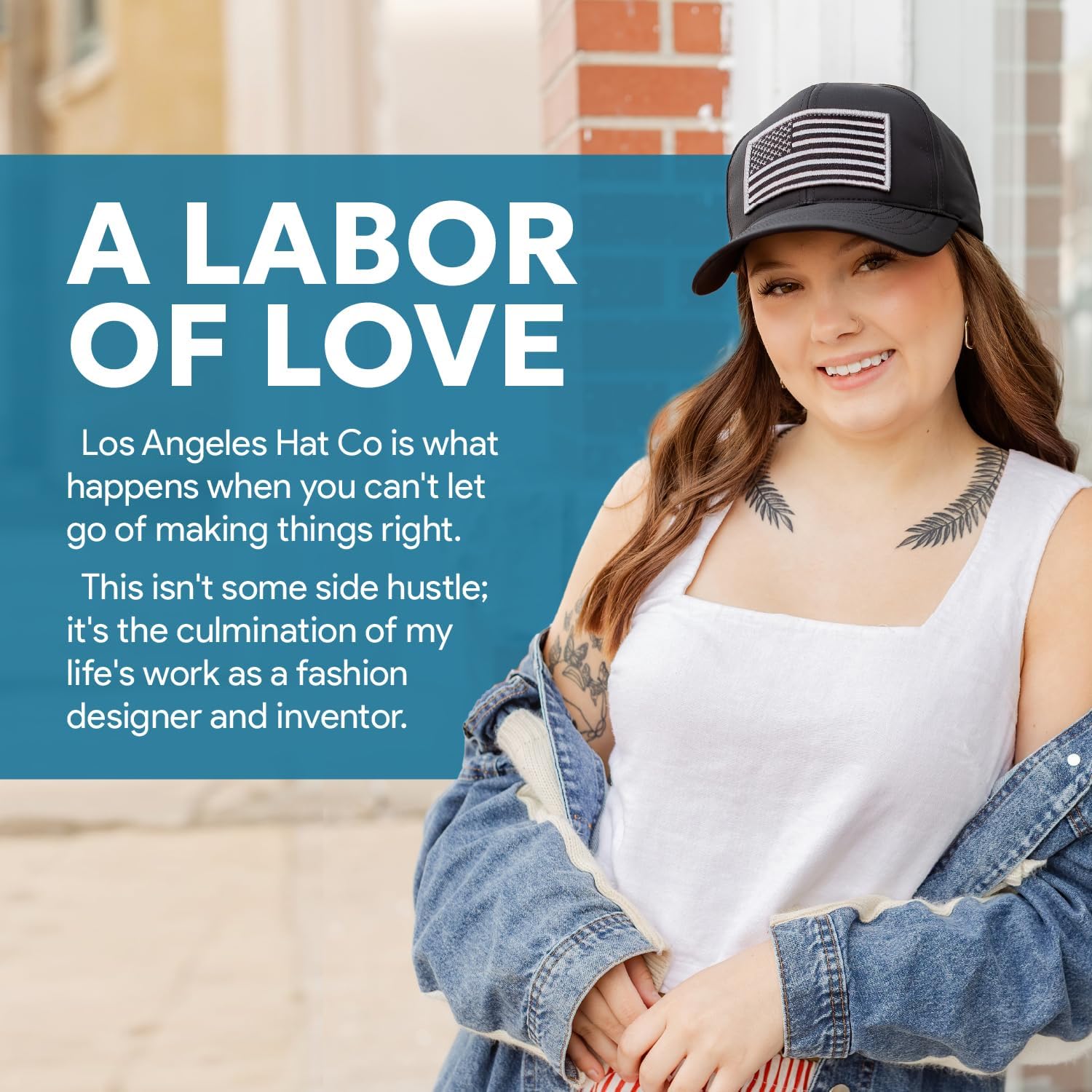 Trucker Hat - Made in The USA - 6 Panel Curved-Brim Performance Athletic Mesh Cap Women & Men - Snap Back Breathable Truckers