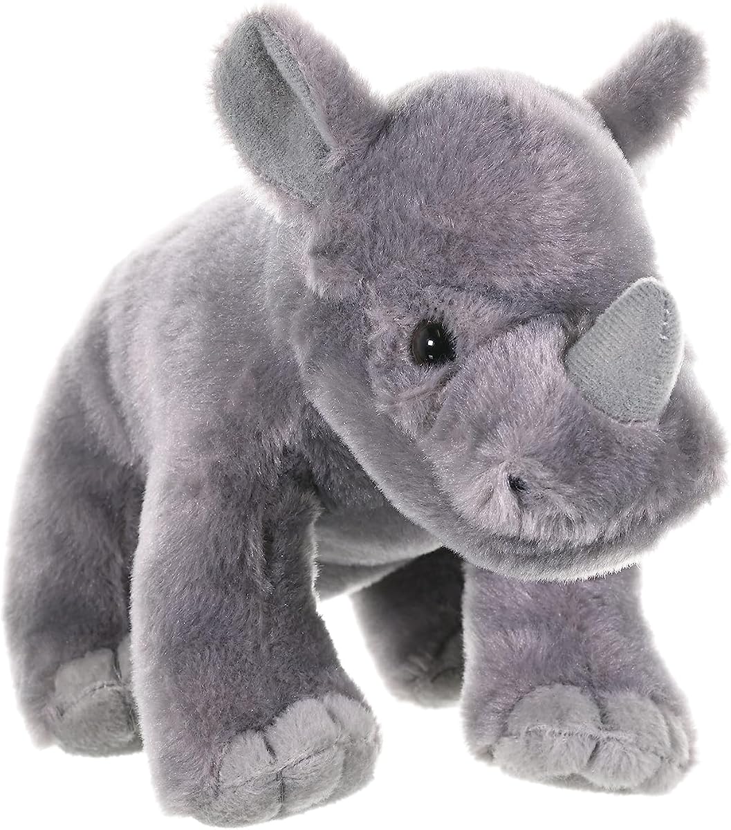 Wild Republic Cuddlekins Mini Rhino Baby Stuffed Animal - 8"