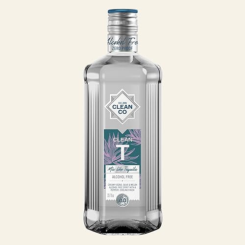 CleanCo Clean T - Alternativa de tequila sin alcohol  Licores galardonados de prueba cero  Sin azúcar bajo en calorías sin edulcorantes  Vegano y