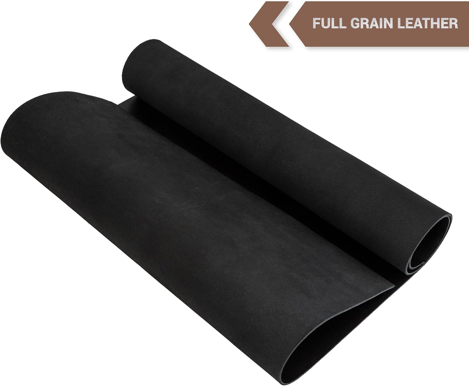 Shkira 12''X24'' Tooling Leather Square - 2.0MM Black Sheets for Crafts - Leather Sheets for Crafts Tooling Sewing Hobby - Thick Cowhide Pieces - Fabric for Crafting