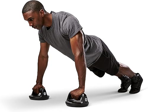 Miniatura 6 de Harbinger Unisex's Pro Push Up Stands, Black, One Size