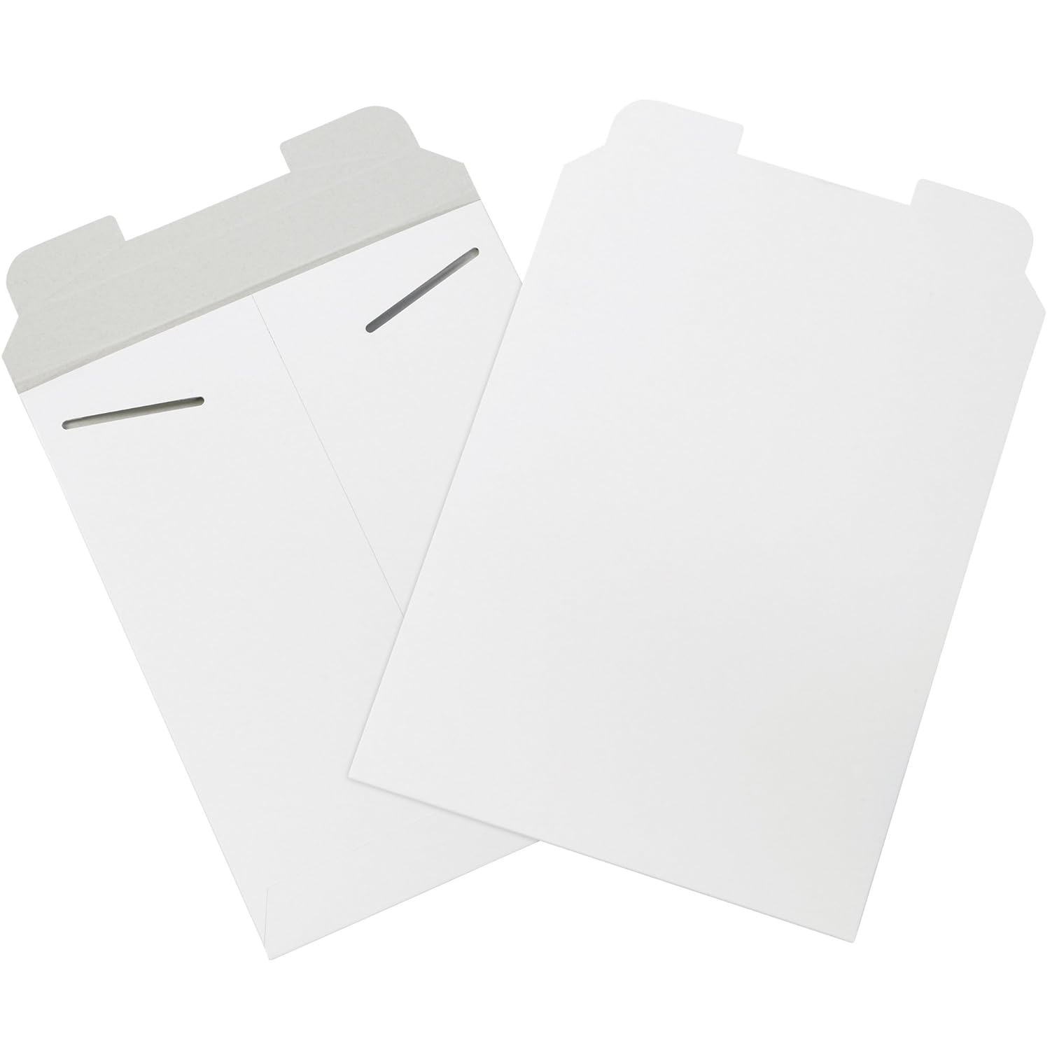 BOX USA Rigid Mailers 9" x 12" (100-Pack) - Cardboard Mailer Envelopes for Photos, Documents, Certificates - Stay Flat