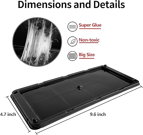 Miniatura 2 de LULUCATCH Trampas para ratones, paquete de 4, trampas de pegamento más grandes y pesadas para ratones, ratas y serpientes, trampas adhesivas no