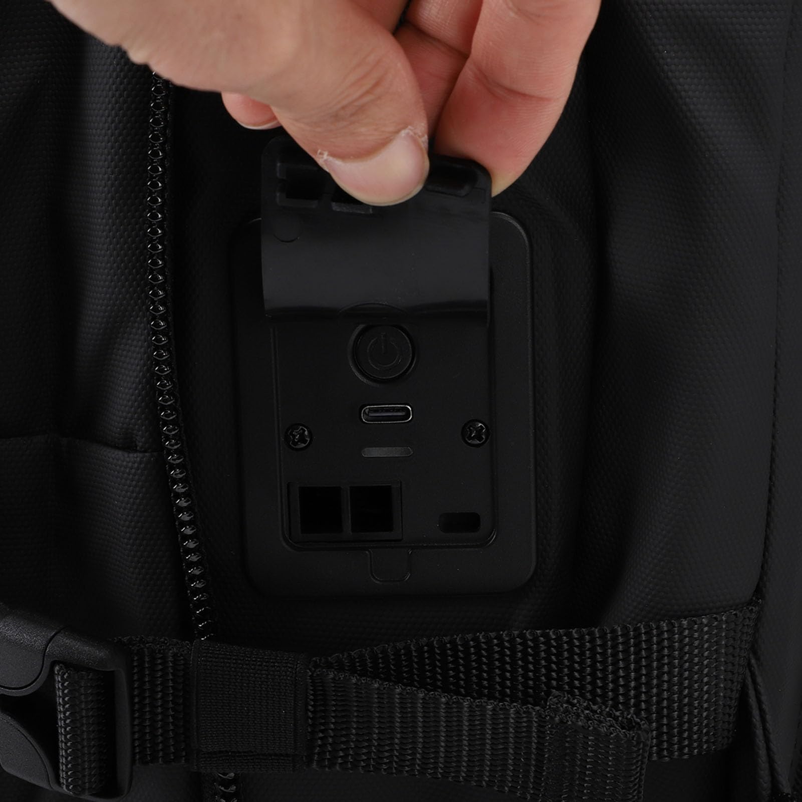 Sac à Dos à Joint Sous Vide, Système de Compression d'air Extensible de 60 L, Sac à Dos à Pompe à Vide USB intégré avec un Design Compact, Idéal pour les Voyages, les Voyages d'affaires et