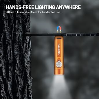 ThruNite Ti Mini Keychain Flashlight USB-C Rechargeable 650 Lumens (Orange)